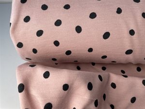 Undertøjsuld - sart lyserød med ujævne prikker 